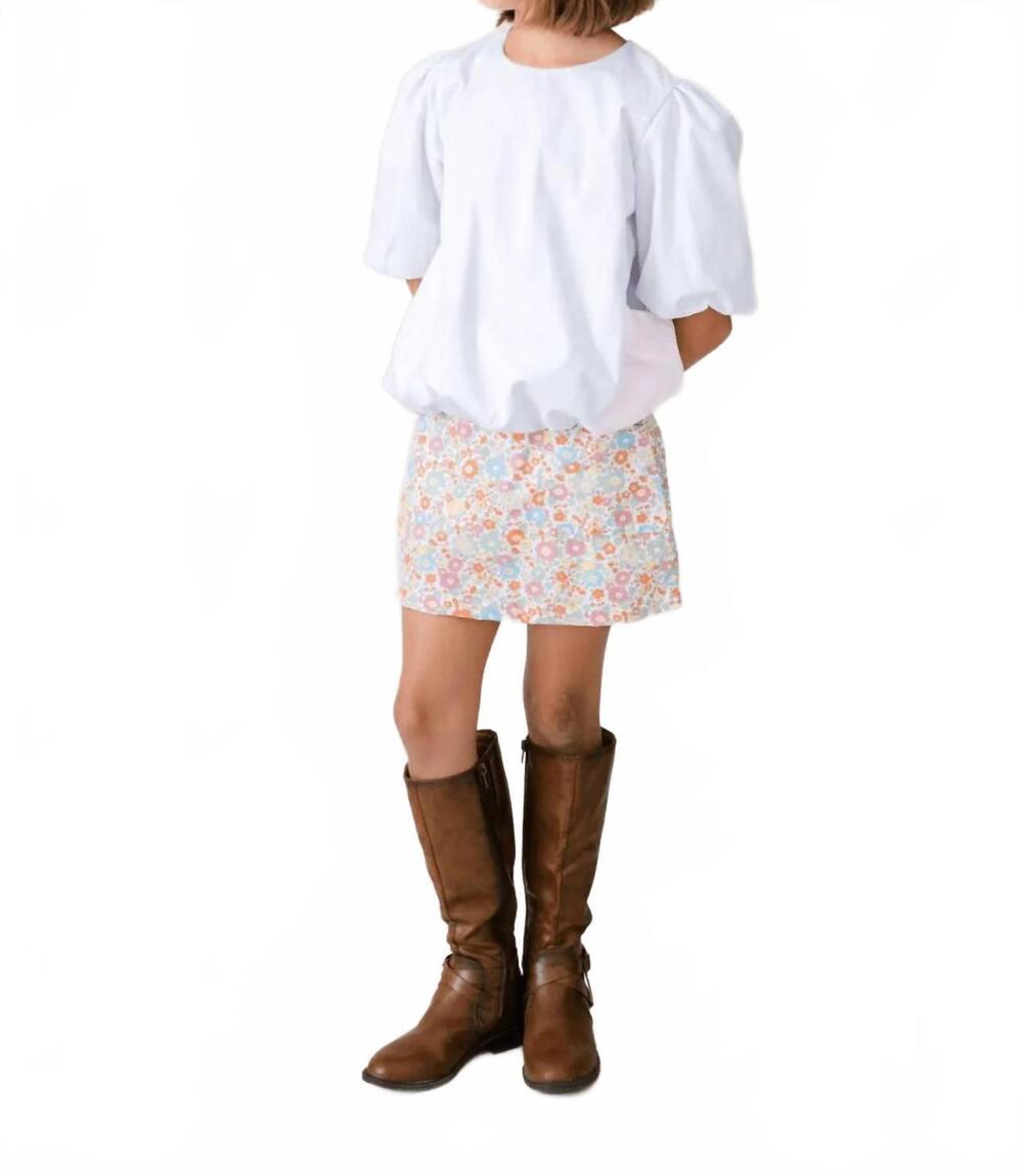 NEW SET PROPER girl's emma blouse in winter park white